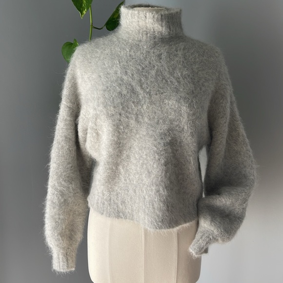 RODEBJER Falala Poloneck Jumpers Light grey Sweater size S - Picture 10 of 10